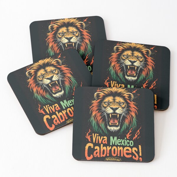 Item preview, Viva Mexico Cabrones – Lion Heart Mexican Pride Design designed and sold by owi-art.