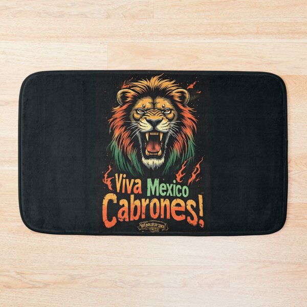Item preview, Viva Mexico Cabrones – Lion Heart Mexican Pride Design designed and sold by owi-art.