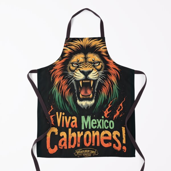 Item preview, Viva Mexico Cabrones – Lion Heart Mexican Pride Design designed and sold by owi-art.