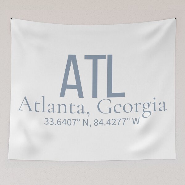 Item preview, ATL Atlanta Georgia Airport Code Minimalist Travel designed and sold by Sparkledust Creations.