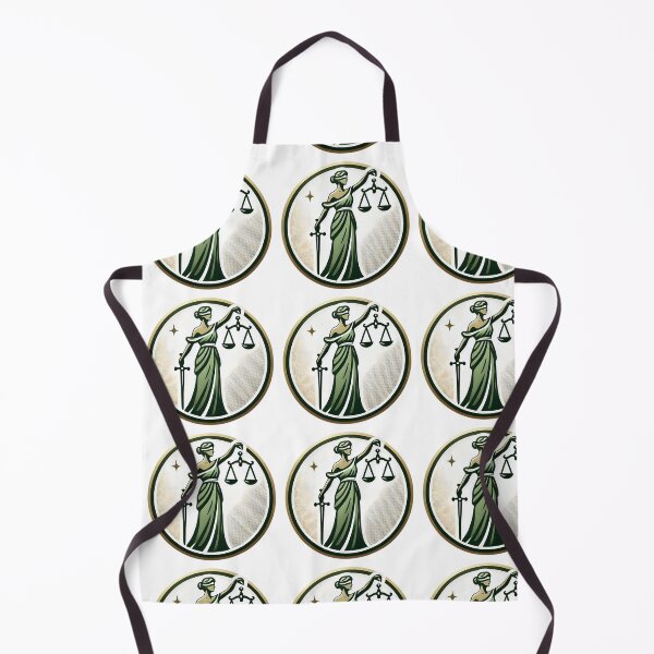 Item preview, Lady Justice Balance, Truth and Strength Vintage Green Emblem designed and sold by gemneye.