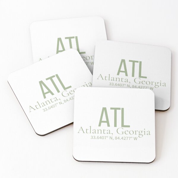 Item preview, ATL Atlanta Georgia Airport Code Minimalist Travel designed and sold by Sparkledust Creations.