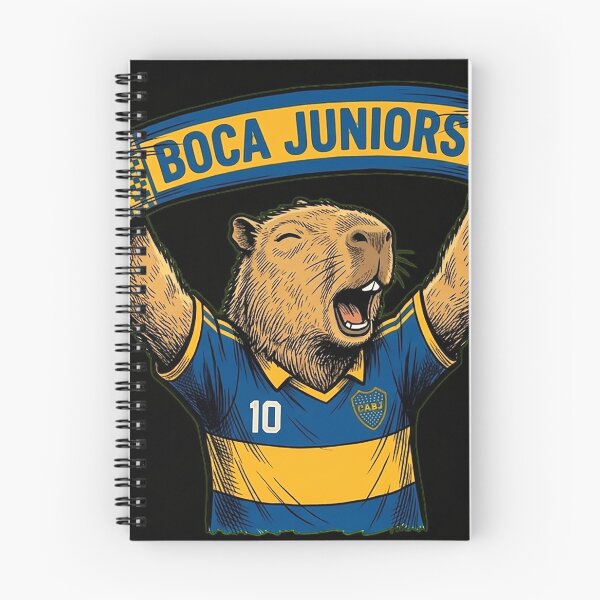 Item preview, Capybara Boca Juniors Fan – Funny Soccer Sticker designed and sold by Golden Chaos.