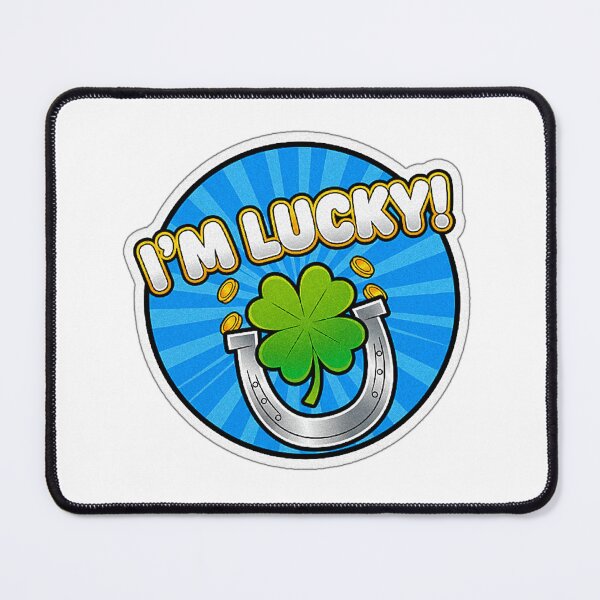 Item preview, In circle I'M LUCKY with shamrock, money and Horseshoe! designed and sold by Giulivo Store Graphic.