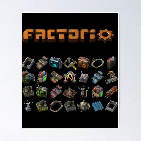 Item preview, Factorios The Factory Must Grow designed and sold by publicinterest.