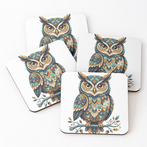 Item preview, Mandala Style Owl Illustration Art designed and sold by MandalasLovers.