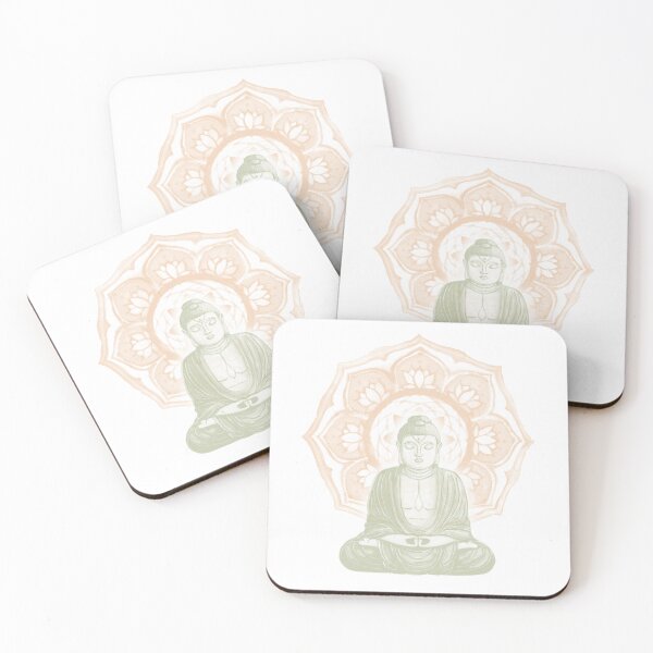 Item preview, Buddha Padma Watercolor - Snow Tea Melon designed and sold by Irene Estelle.