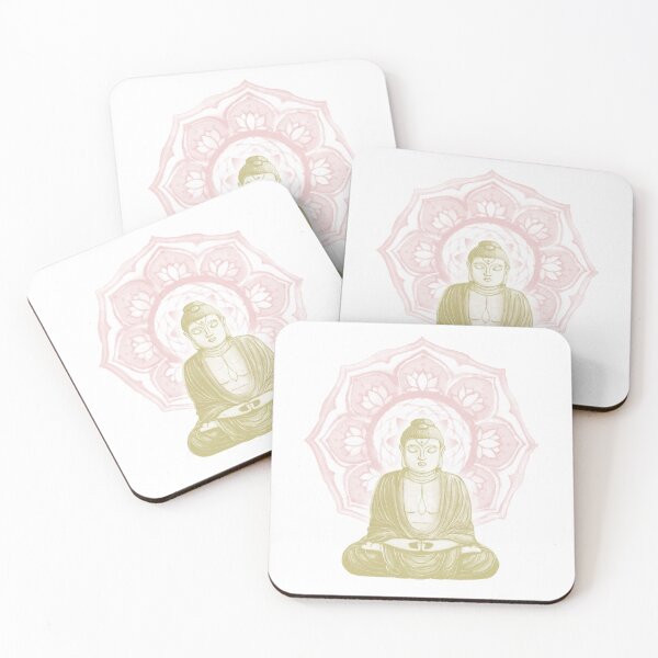 Item preview, Buddha Padma Watercolor - Snow Gold Rose designed and sold by Irene Estelle.