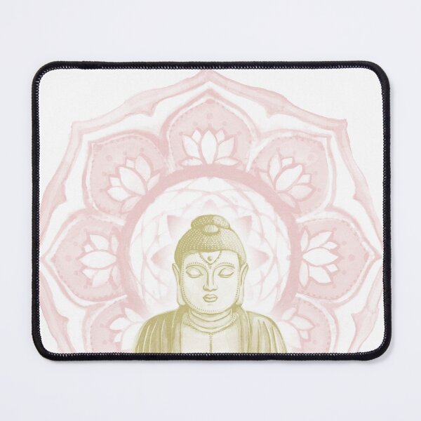 Item preview, Buddha Padma Watercolor - Snow Gold Rose designed and sold by Irene Estelle.