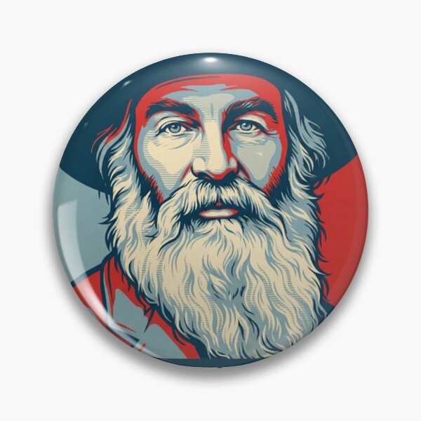 Item preview, Walt Whitman Hope Style Retro Poster Art  designed and sold by Anya Byron.