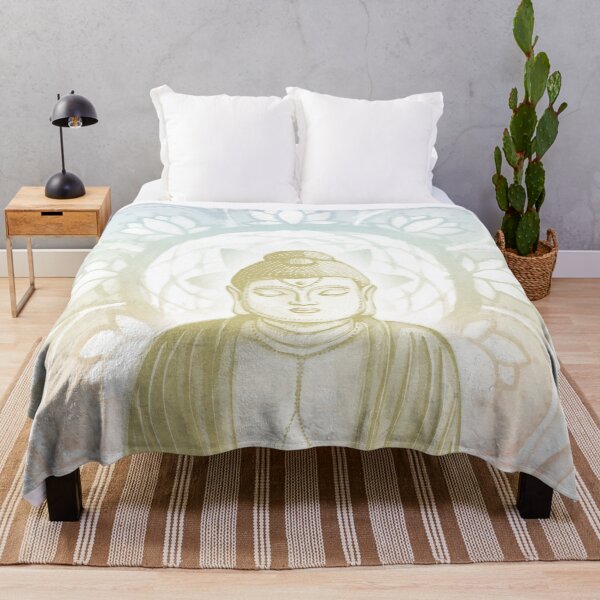 Item preview, Buddha Padma Watercolor - Snow Gold Rainbow Sorbet designed and sold by Irene Estelle.
