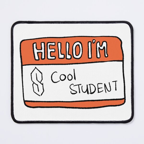 Item preview, Hello I’m Cool Student Name Tag Aesthetic Hand Drawn Art designed and sold by RNASstuff.
