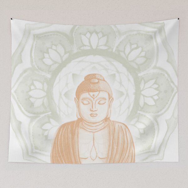Item preview, Buddha Padma Watercolor - Snow Melon Tea designed and sold by Irene Estelle.