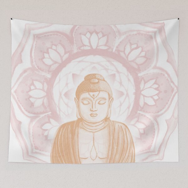 Item preview, Buddha Padma Watercolor - Snow Melon Rose designed and sold by Irene Estelle.