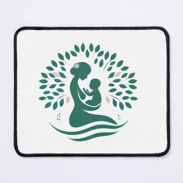 Item preview, Tree of Life Mother and Baby Midwife Green and Pink Symbol designed and sold by gemneye.