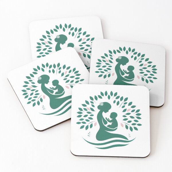 Item preview, Tree of Life Mother and Baby Midwife Green and Pink Symbol designed and sold by gemneye.