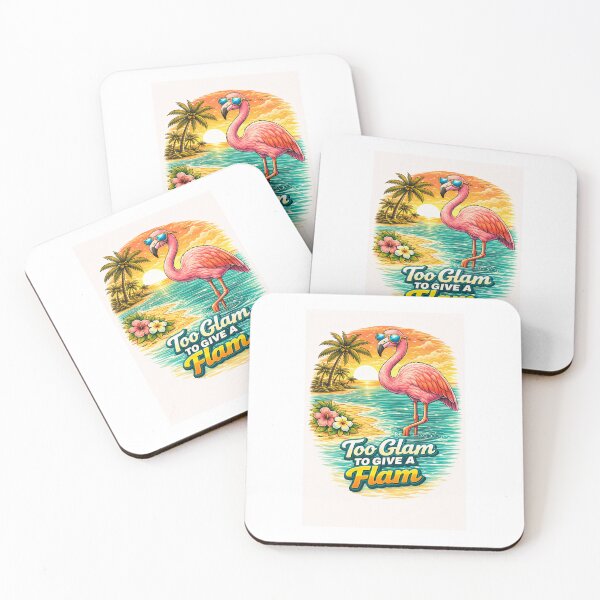 Item preview, Too Glam to Give a Flam Flamingo  designed and sold by Rise phoenix .