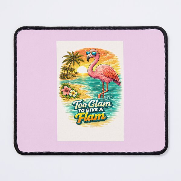 Item preview, Too Glam to Give a Flam Flamingo designed and sold by Rise phoenix .
