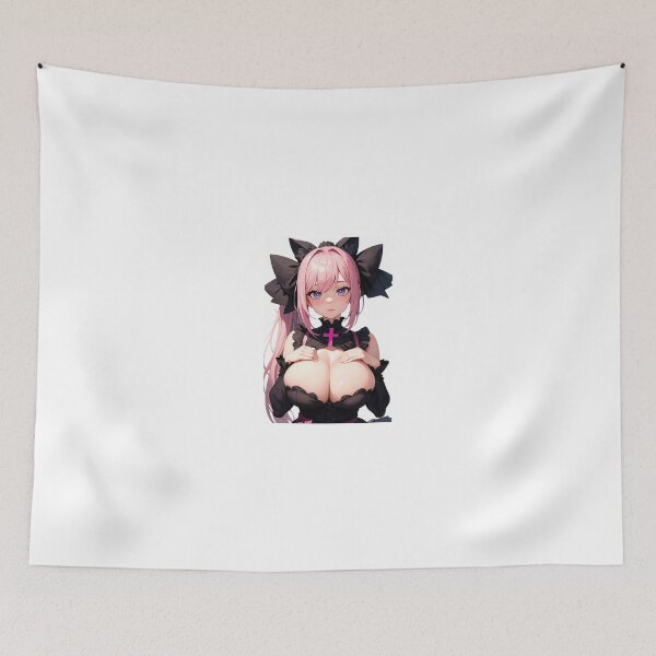 Item preview, Pink Hair Gothic Lolita Anime Girl – Sogome Sakinako Dark Aesthetic Art designed and sold by iloveanimechibi.