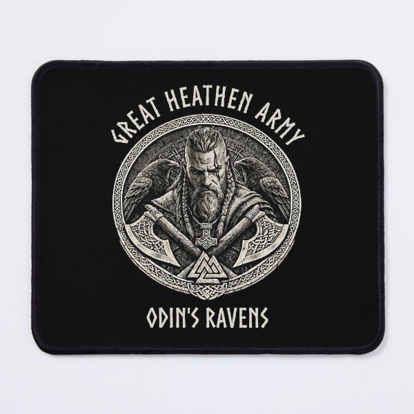 Item preview, Great Heathen Army Odin's Ravens Viking Warrior Norse Mythology Raven Design designed and sold by Freki & Geri.