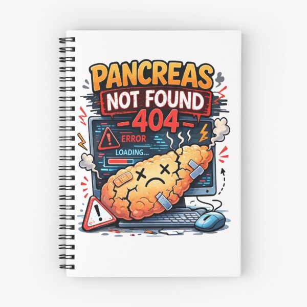 Item preview, Pancreas Not Found – Error 404 Diabetes Humor designed and sold by DiabetesPrints.