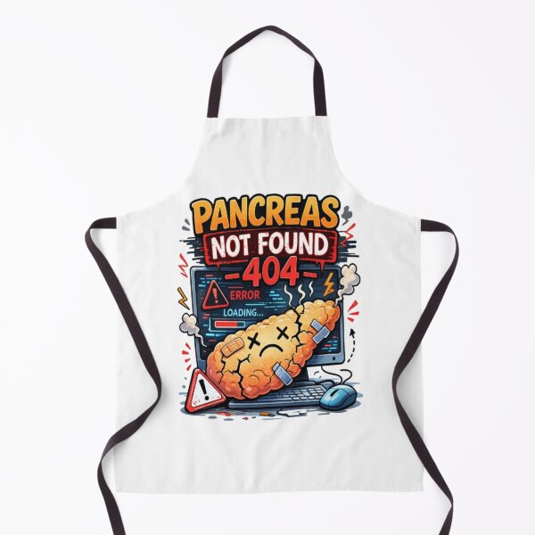 Item preview, Pancreas Not Found – Error 404 Diabetes Humor designed and sold by DiabetesPrints.