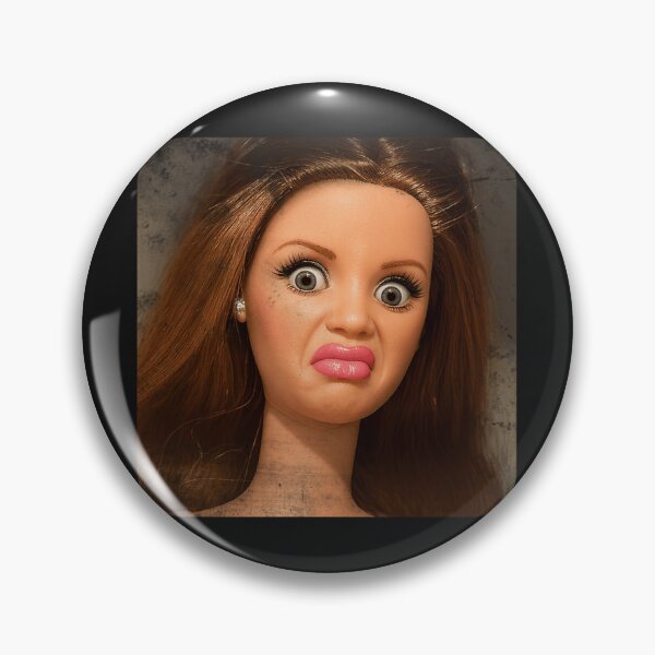 Item preview, Disgusted Doll Meme Face  Funny Retro Doll Reaction designed and sold by ShaneKeenum0.