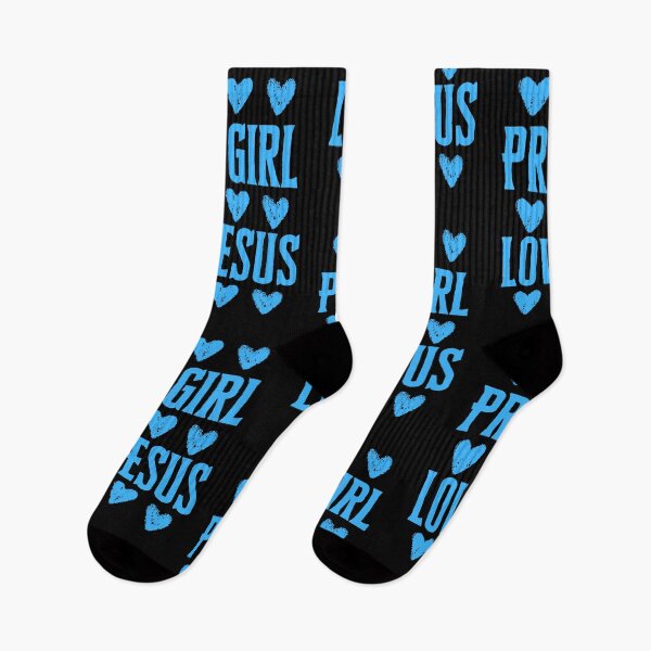 Item preview, Pretty Girl Loves Jesus - Sky Blue Design  designed and sold by MoriaStore.