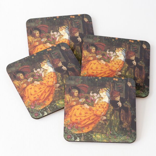 Item preview, Pre-Raphaelite Romantic Garden Painting for Classical Art Lovers designed and sold by RickE.