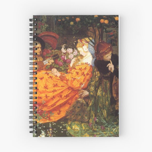 Item preview, Pre-Raphaelite Romantic Garden Painting for Classical Art Lovers designed and sold by RickE.