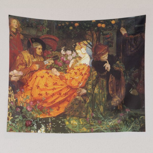 Item preview, Pre-Raphaelite Romantic Garden Painting for Classical Art Lovers designed and sold by RickE.