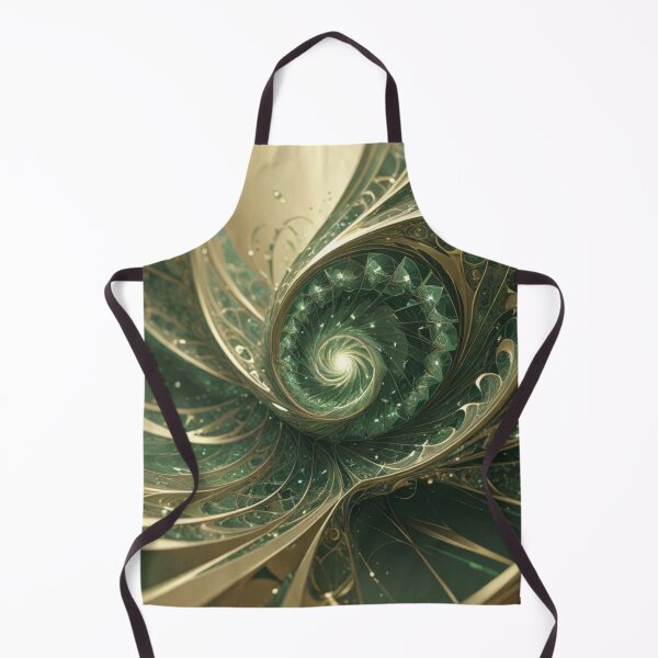 Item preview, Emerald Gold Spiral Glow designed and sold by Harmonic_Layers.