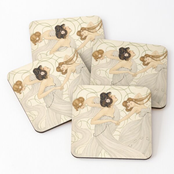 Item preview, Art Nouveau Dancing Women Illustration for Vintage Art Lovers designed and sold by RickE.