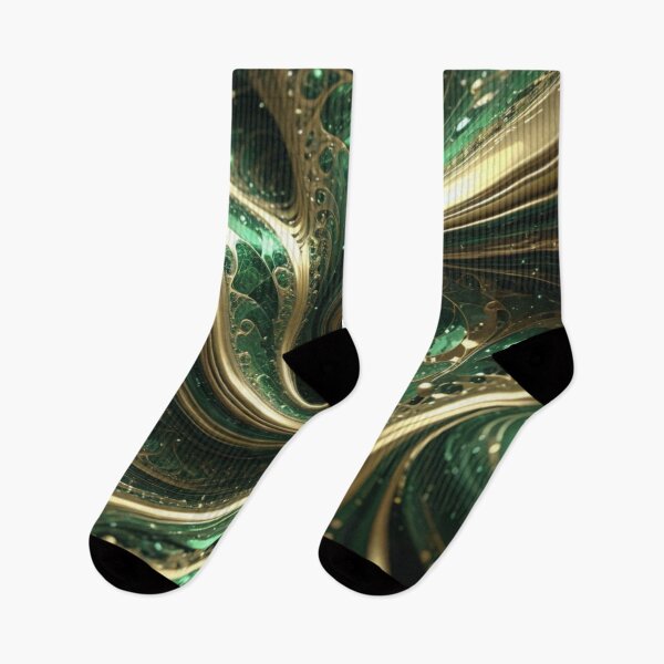 Item preview, Emerald Gold Spiral Flow designed and sold by Harmonic_Layers.