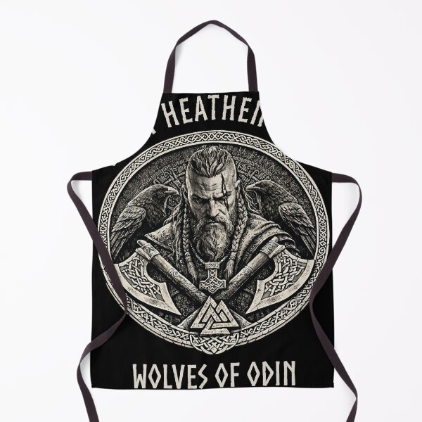 Item preview, Great Heathen Army Wolves of Odin Viking Warrior Norse Mythology Pagan Warrior Design designed and sold by Freki & Geri.