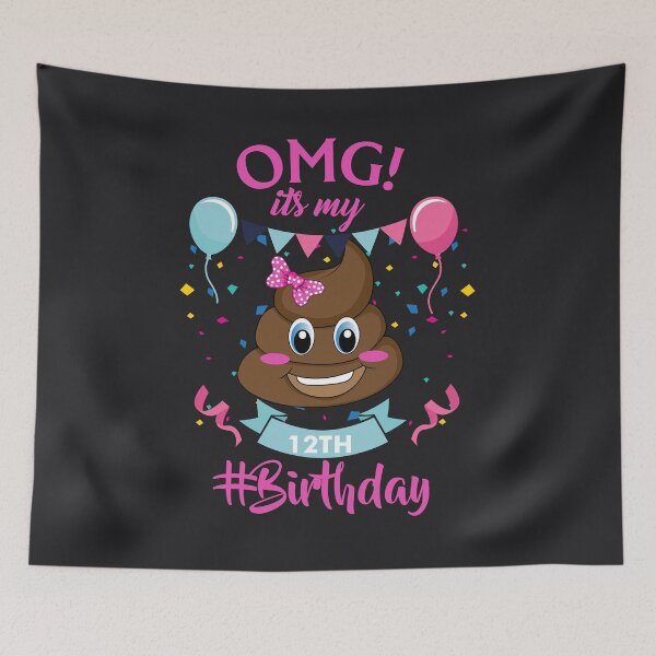 Item preview, 12th Birthday Girl - Poop Emoji designed and sold by melsens.