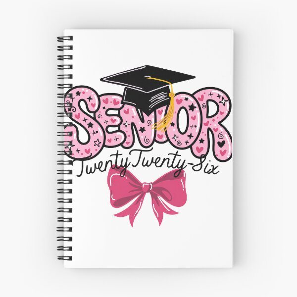 Item preview, Senior 2026 Graduation | Retro Pink Coquette Bow & Graduation Cap Graphic designed and sold by pixelspaperslab.