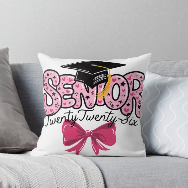 Item preview, Senior 2026 Graduation | Retro Pink Coquette Bow & Graduation Cap Graphic designed and sold by pixelspaperslab.