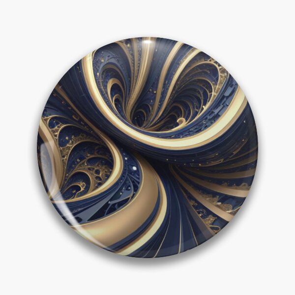 Item preview, Midnight Gold Spiral Flow designed and sold by Harmonic_Layers.