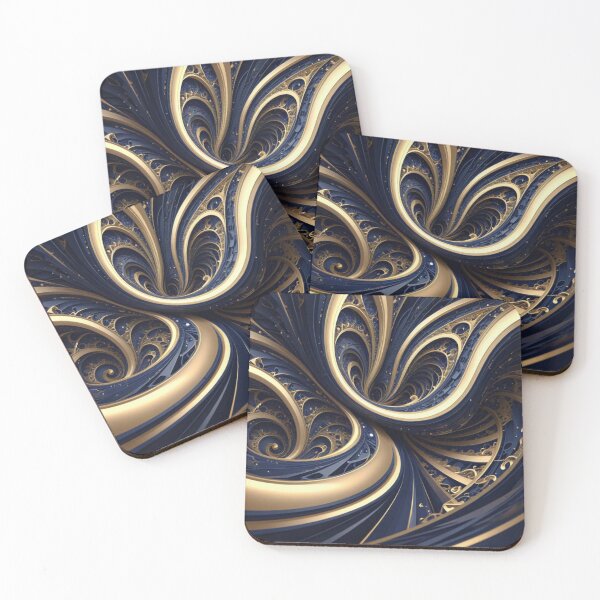 Item preview, Midnight Gold Spiral Flow designed and sold by Harmonic_Layers.