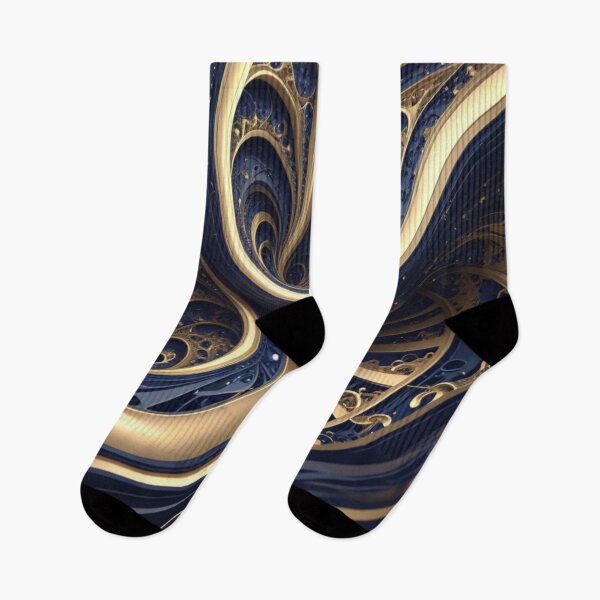 Item preview, Midnight Gold Spiral Flow designed and sold by Harmonic_Layers.
