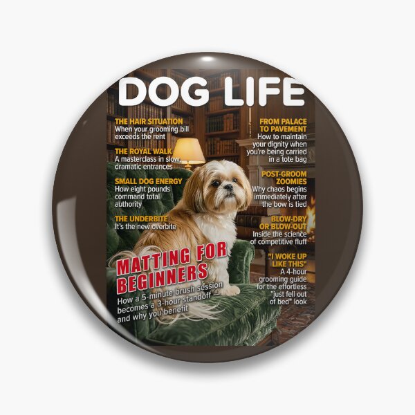 Item preview, DOG LIFE – Shih Tzu Cover: Matting for Beginners designed and sold by FrancophileFun.