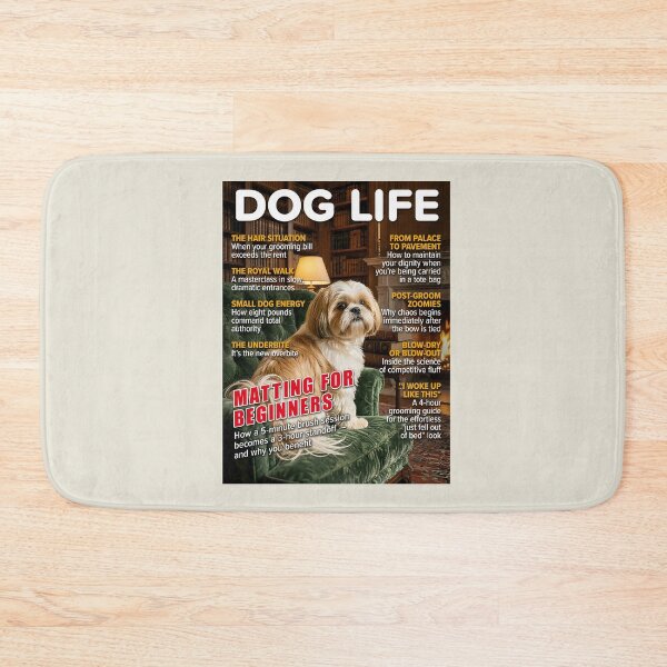 Item preview, DOG LIFE – Shih Tzu Cover: Matting for Beginners designed and sold by FrancophileFun.