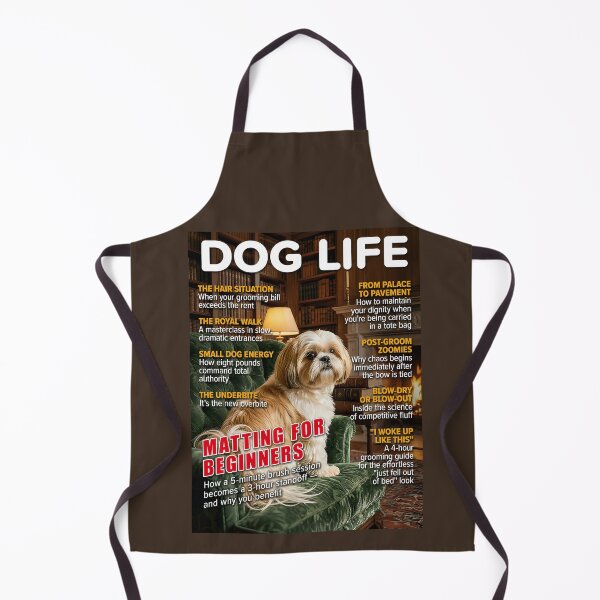 Item preview, DOG LIFE – Shih Tzu Cover: Matting for Beginners designed and sold by FrancophileFun.