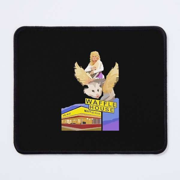 Item preview, Dolly Parton Riding A Winged Possum Over Waffle House designed and sold by ElizabethAnne45.