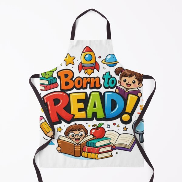 Item preview, Born to Read – Cute Cartoon Book Lover Design designed and sold by Sanika arts .