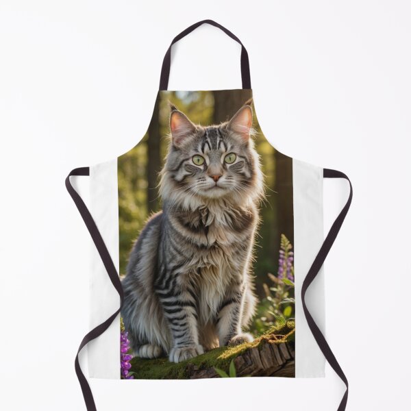 Item preview, Majestic Maine Coon Cat in Forest Sunlight designed and sold by Jade Ado.