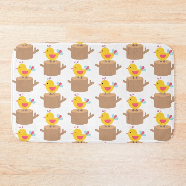 Item preview, Cute Colorful Bird on Wood Stump Vibrant Forest Nature and Camping Adventure designed and sold by nuchz.