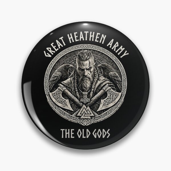 Item preview, Great Heathen Army The Old Gods Viking Warrior Norse Mythology Pagan Design designed and sold by Freki & Geri.