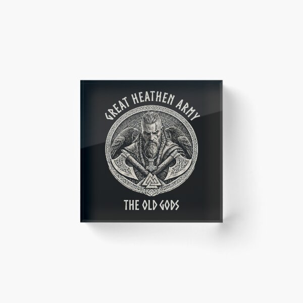 Item preview, Great Heathen Army The Old Gods Viking Warrior Norse Mythology Pagan Design designed and sold by Freki & Geri.